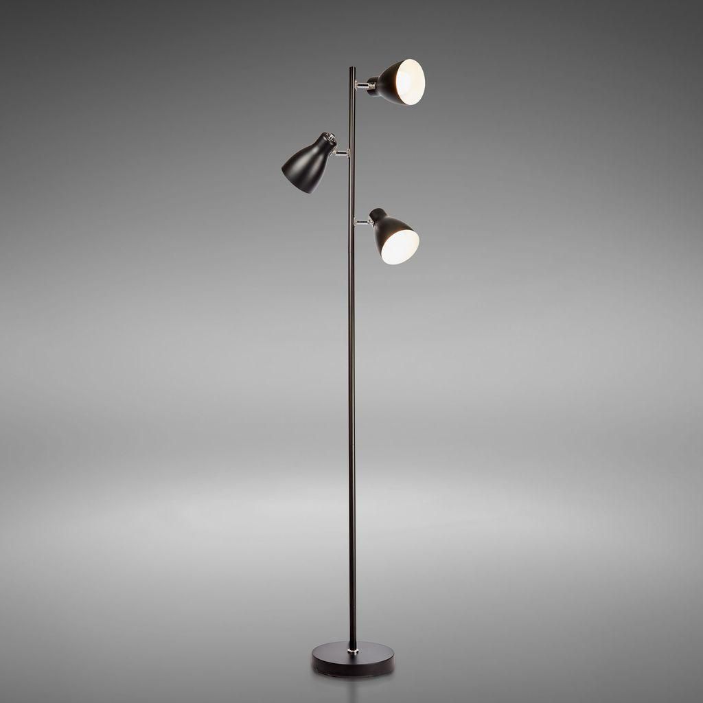 B.K.Licht Lampadaire design LED métal lampe retro sur pied Image du produit 