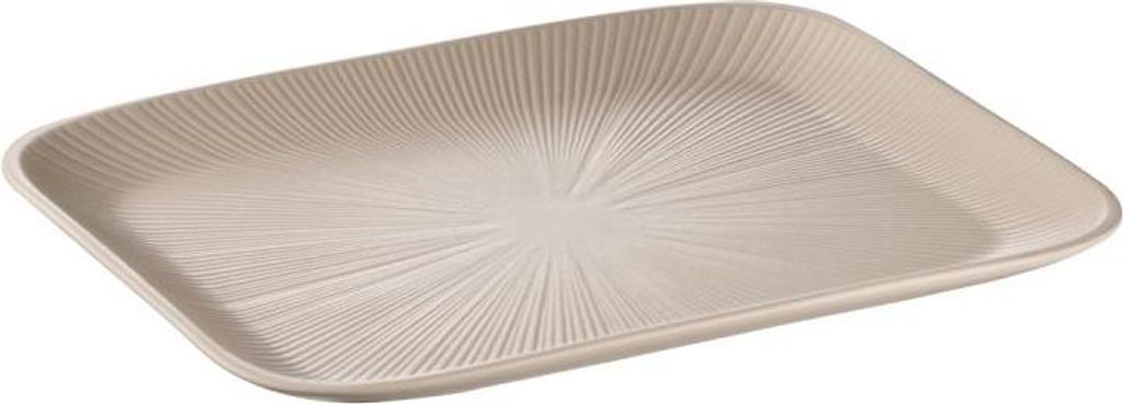 APS 85401 GN 1/2 Tablett NERO, Melamin, 32,5 x 26,5 cm, Höhe 2,5 cm, sand