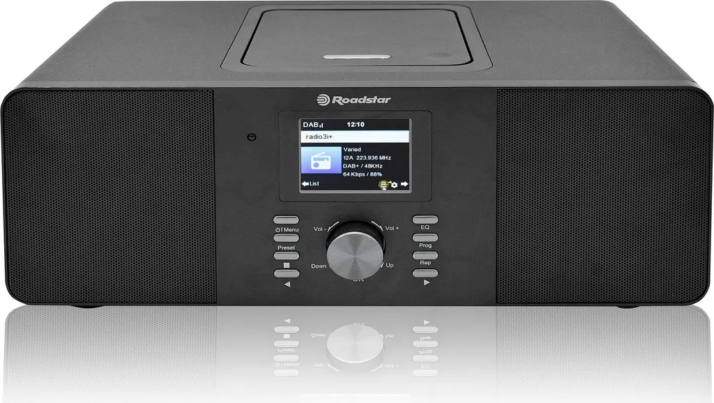 Chaîne Hi-Fi Compacte Roadstar IR-540D+BTBK avec Radio Internet et DAB+ Noir