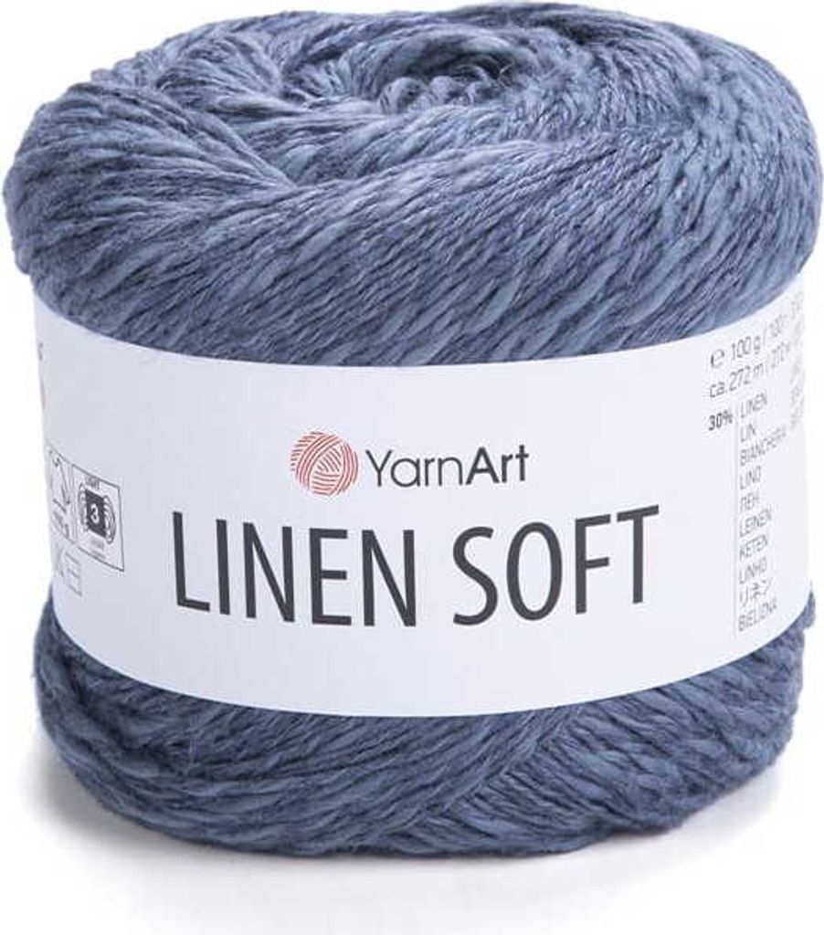 YarnArt Leinen Soft Garn 100g - Natürliches Sommergarn in Produktbild 