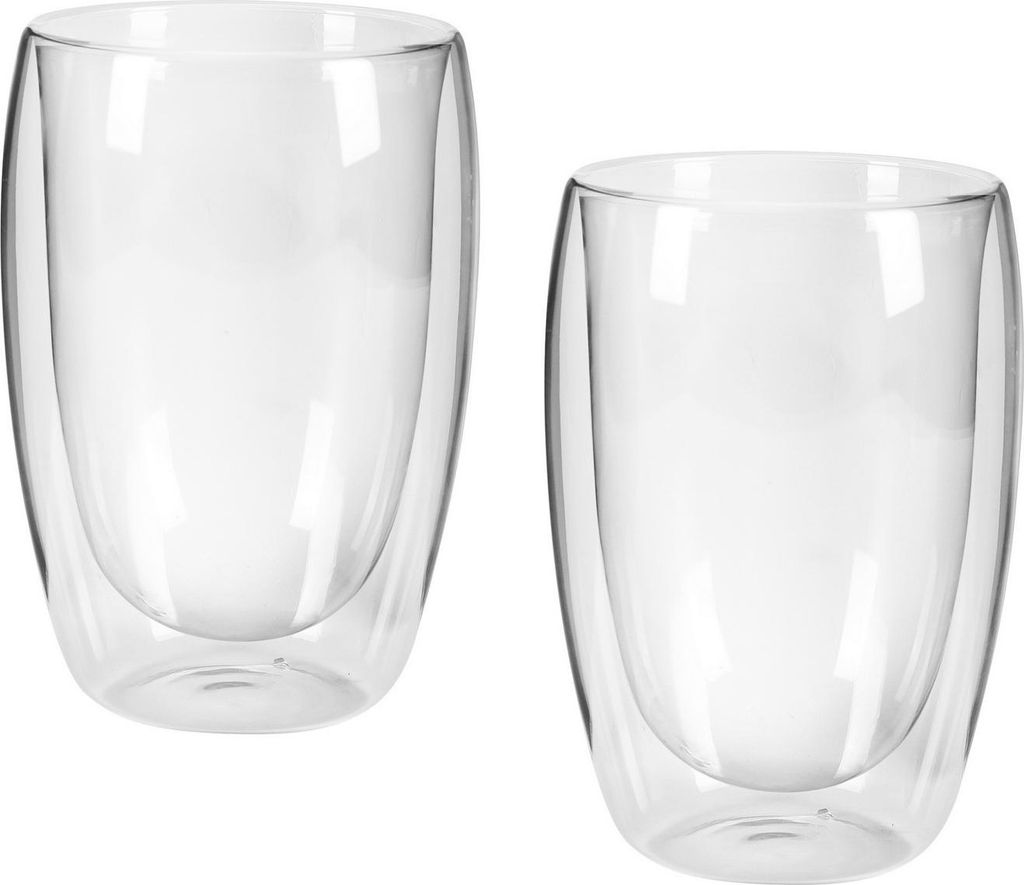 Cafe-Latte-Glas, 2er-Set, ca. 400 ml