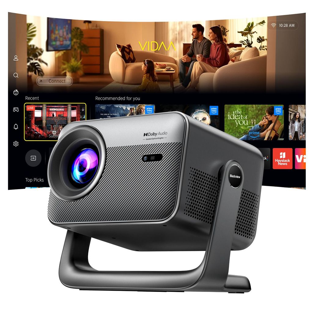 Blackview PV1000 Max, 1 000 lumens ANSI, 1080p FHD, système Image du produit 