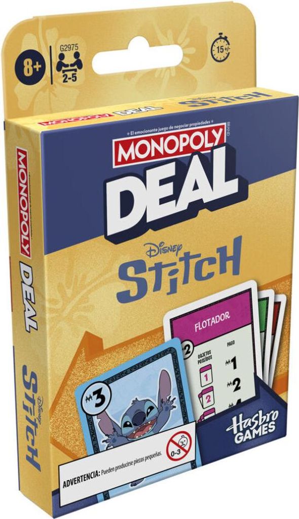 Spanisches Disney Stitch Monopoly Deal-Spiel