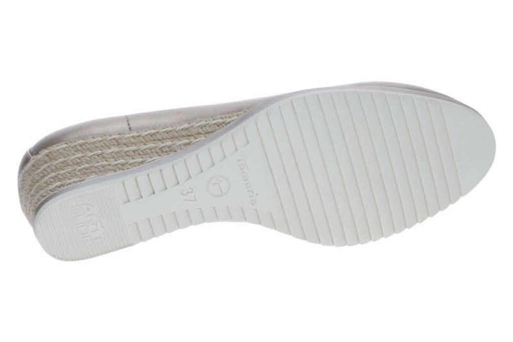 Tamaris Damen Pumps Lack Metallic Keilabsatz Bastoptik Produktbild 13