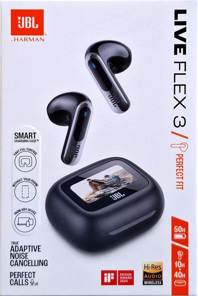 JBL Earbuds Bluetooth Kopfhörer Live Flex 3 Kabellos Lang Produktbild 
