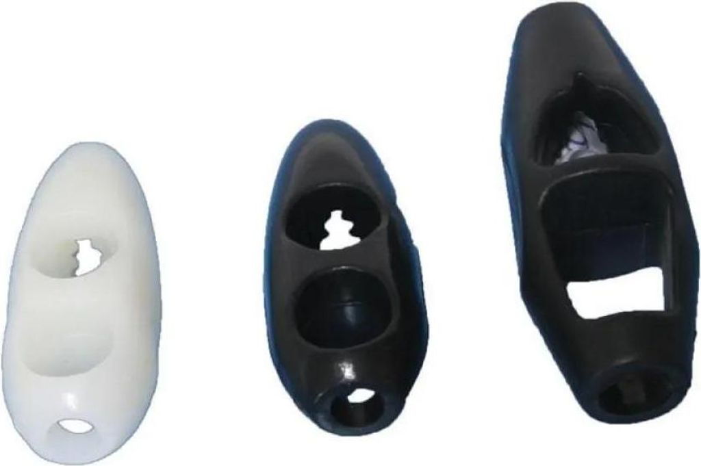 Lalizas Klemme Für Elastische Schnur Weiß,Schwarz Weiß,Schwarz One Size