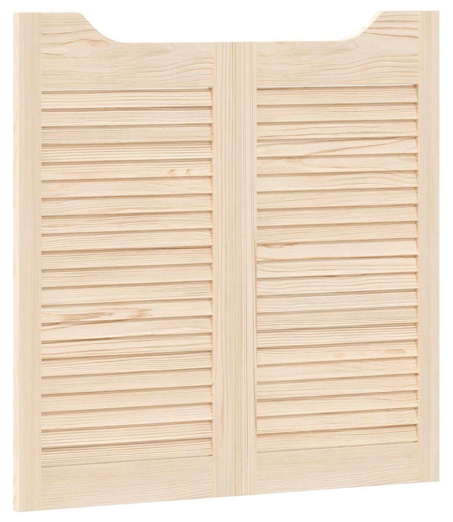 vidaXL Schwingtüren 2 pcs Natur Massives Kiefernholz