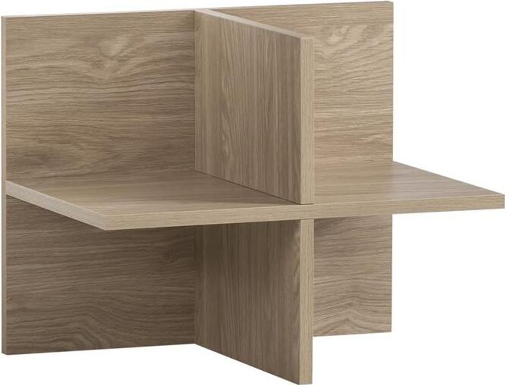 Möbelpartner Regalkreuz Swan | HxBxT 38x48x33cm | Eiche/Weiß