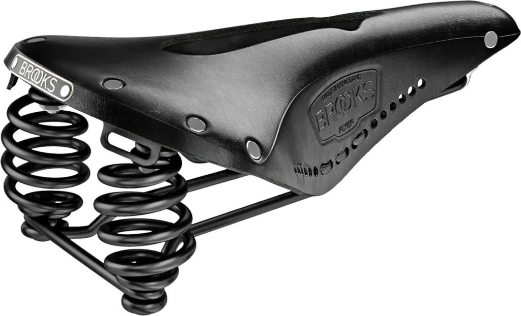 Selle Vélo de Voyage Brooks Flyer Carved Noire Spécial Longue Distance