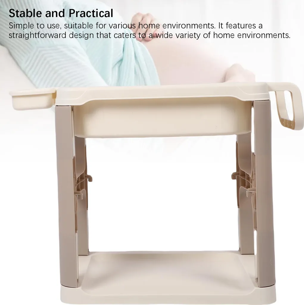 Support de cuvette de shampoing ergonomique portable et robuste brun