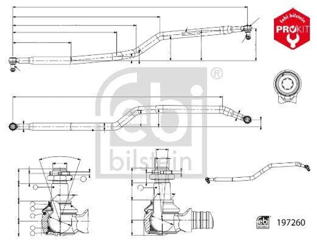 Barre de direction FEBI 197260 : fini le jeu de direction sur SCANIA
