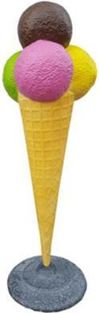 Skulptur Kugel mit Eis Werbung Eisdiele Figuren Statuen Aufsteller 175 cm Comic