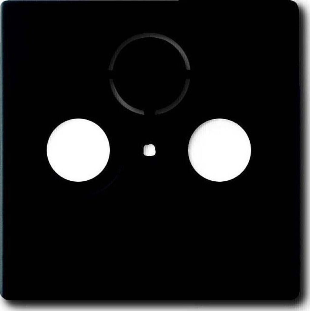 Busch-Jaeger 1743-885, Schwarz, konventionell, Busch-Jaeger, Matte, 0230-0-0250, SAT + TV + Radio