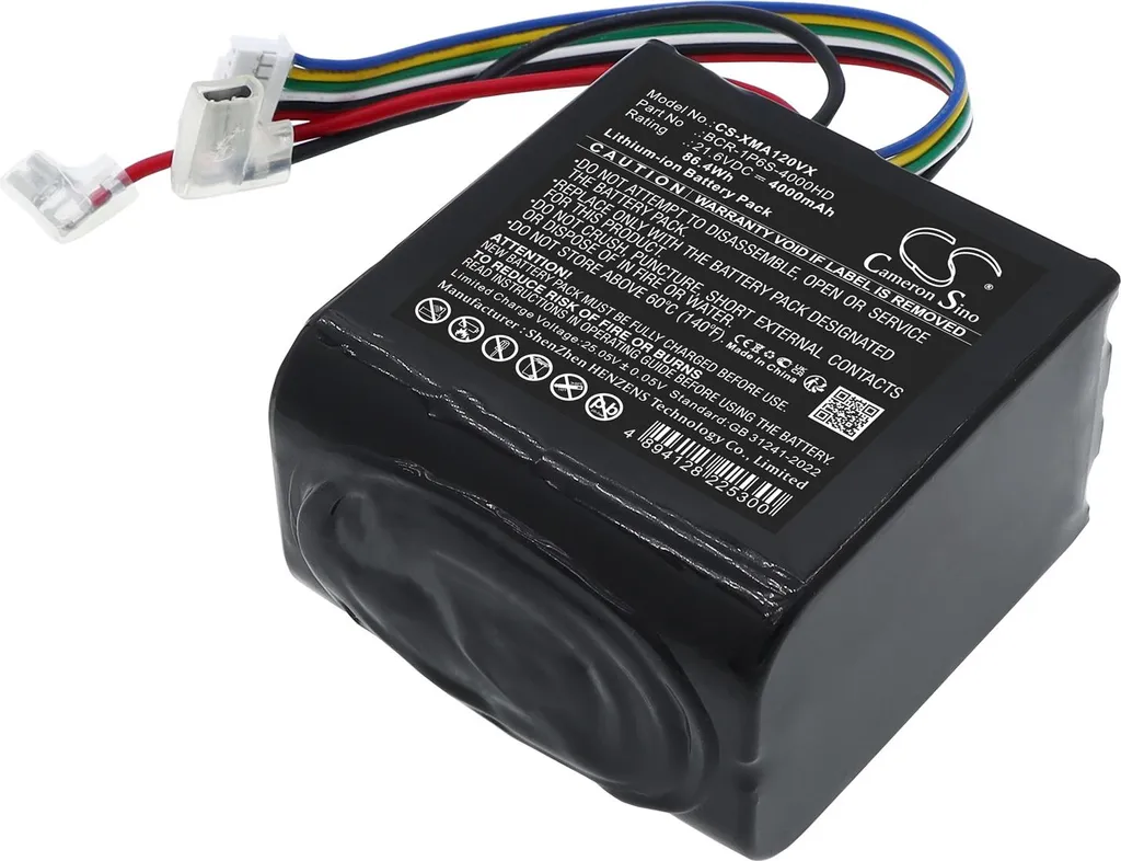 Batterie TECHTEK pour Roborock A10 Ultra B et A10 Ultra E BCR-1P6S-4000HD