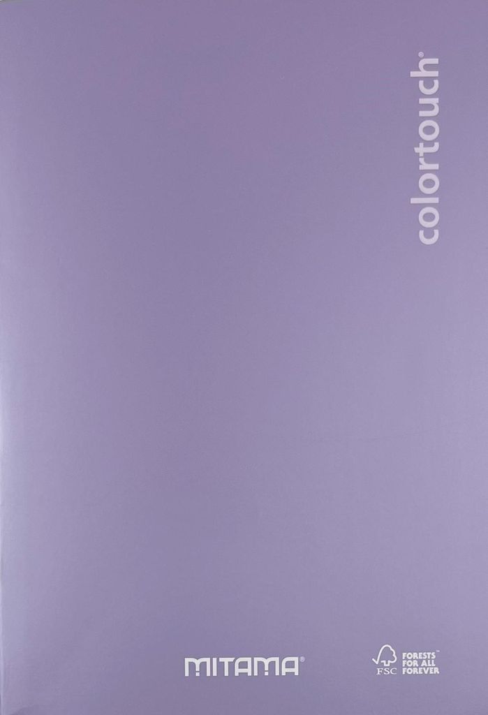 Notizbuch, hefte "Color Touch", A4, quadratisch, 40+2 Blatt, lila, MITAMA 62013-90257