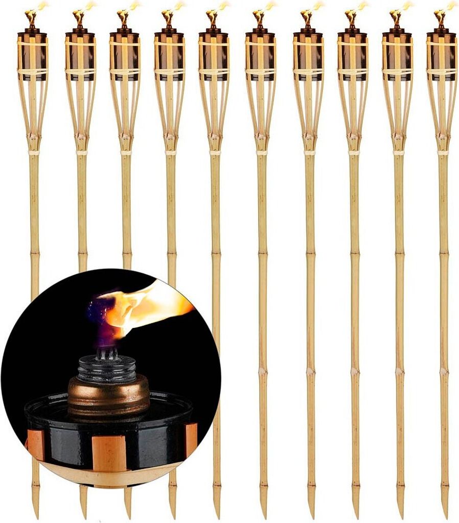 10 relaxačných záhradných bateriek hnedej farby Obrázok produktu 1