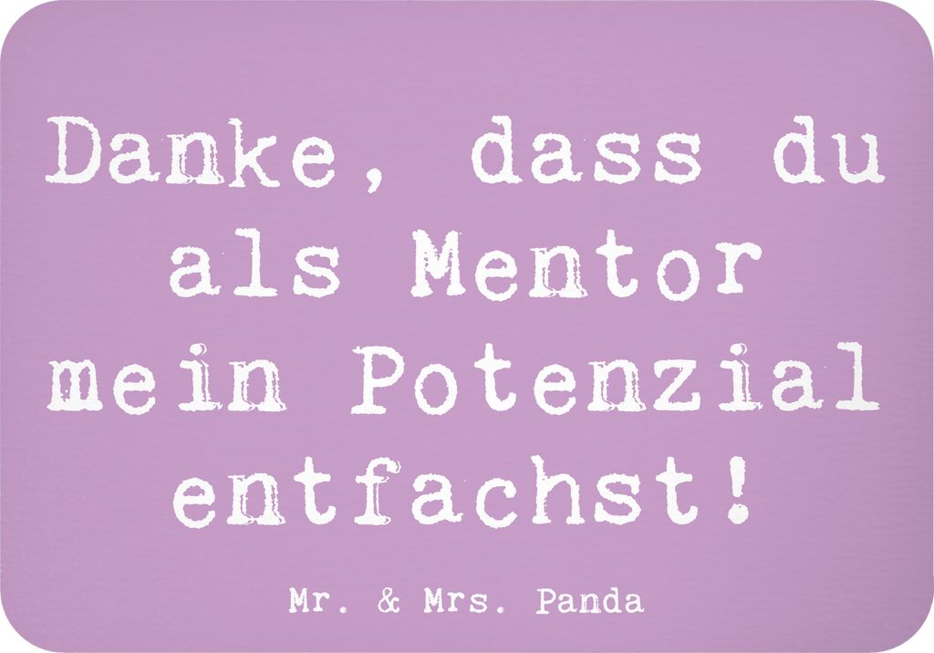 Mr. & Mrs. Panda magnet Spruch Mentor Potenzial - Lavendeltraum - Geschenk, besondere Momente, Danke sagen, zettelhalter, Aufmerksamkeit, Guidance,...
