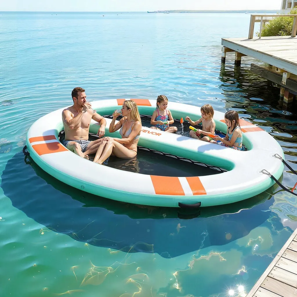 Quai de mer gonflable stable et antidérapant avec échelle de remontée 3m - 8