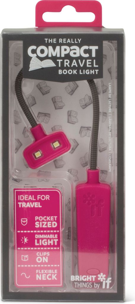 The Really Compact Travel Book Light - Pink