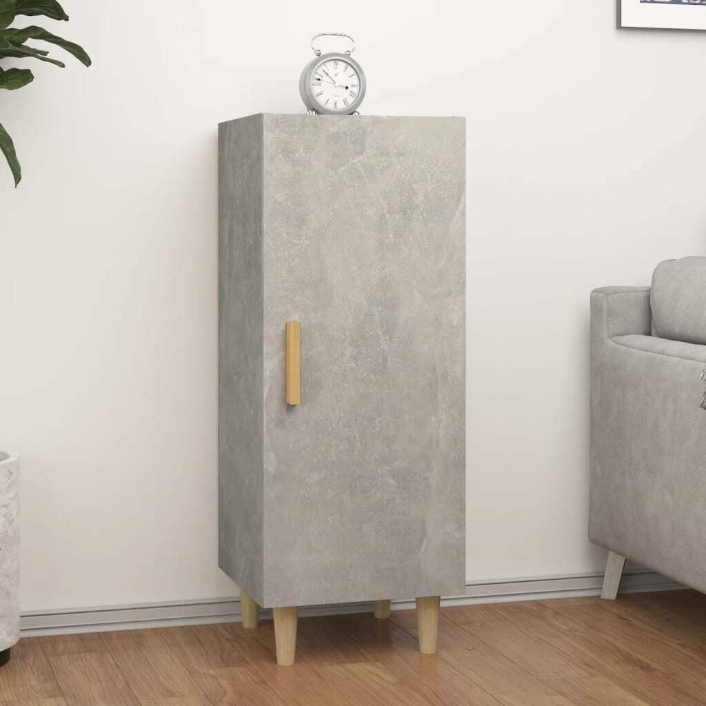 vidaXL Sideboard Betongrau 34,5x34x90 cm Holzwerkstoff