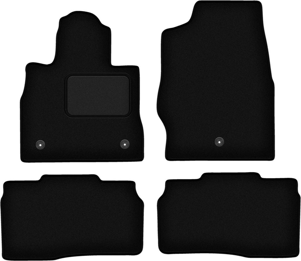 Schwarze Veloursmatten für: Ford Explorer MK6 ST-Line Pickup (2019-)