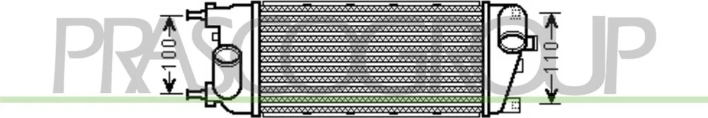 Intercooler PRASCO FT124N002 Robuste et Performant pour Fiat Panda OE