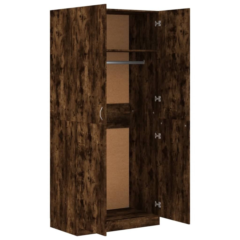 vidaXL Kleiderschrank Räuchereiche 90x52x200 cm Produktbild 5