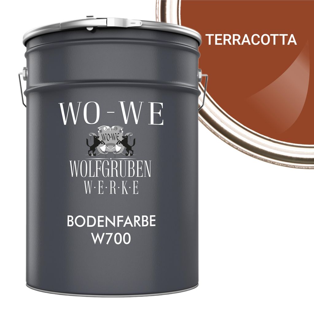 Betonfarbe Bodenfarbe Bodenbeschichtung W700 Terracotta - 20L