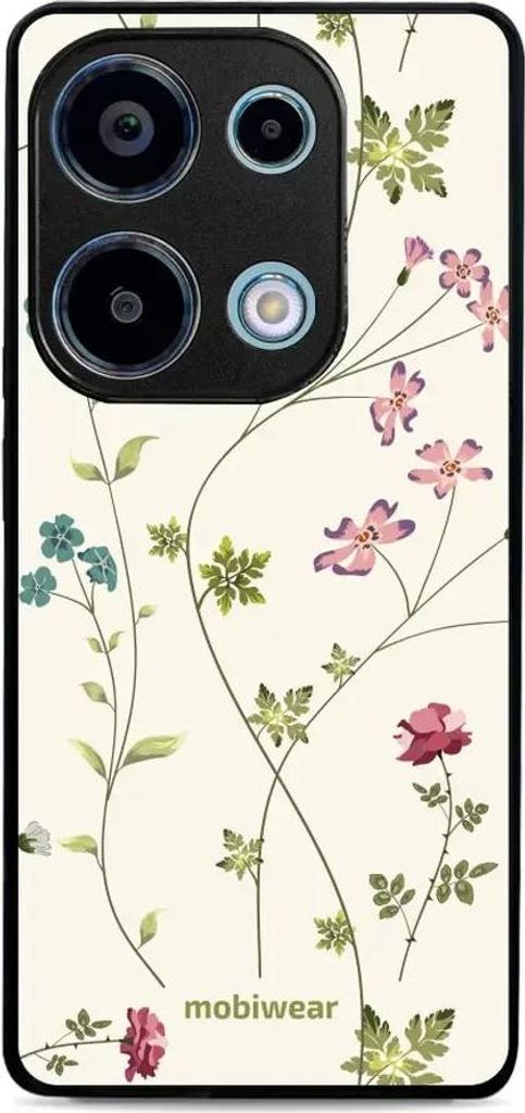 Handyhülle für Xiaomi Redmi Note 13 Pro 4G, Mobiwear Glossy Case, Idyllische Blüte