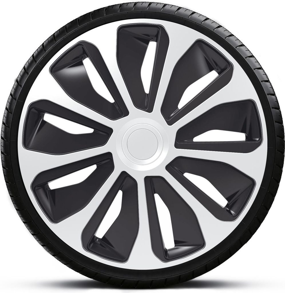 Radkappen Radzierblenden EINZELN (1Stück) 16 Zoll PLATIN SILVER BLACK Z461742