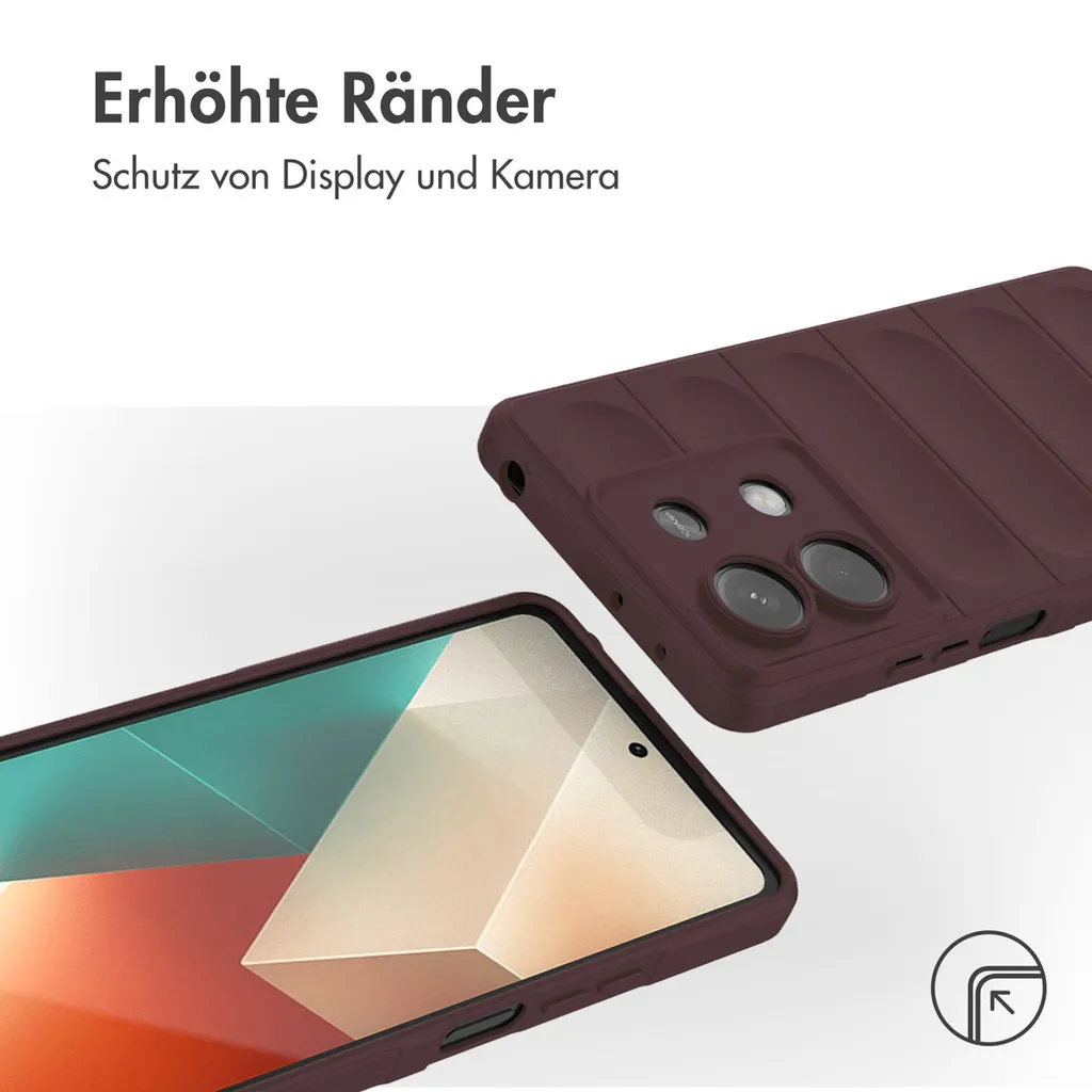 Cover imoshion EasyGrip Melanzana per Xiaomi Redmi Note 13 5G | Chic & Safe - 3