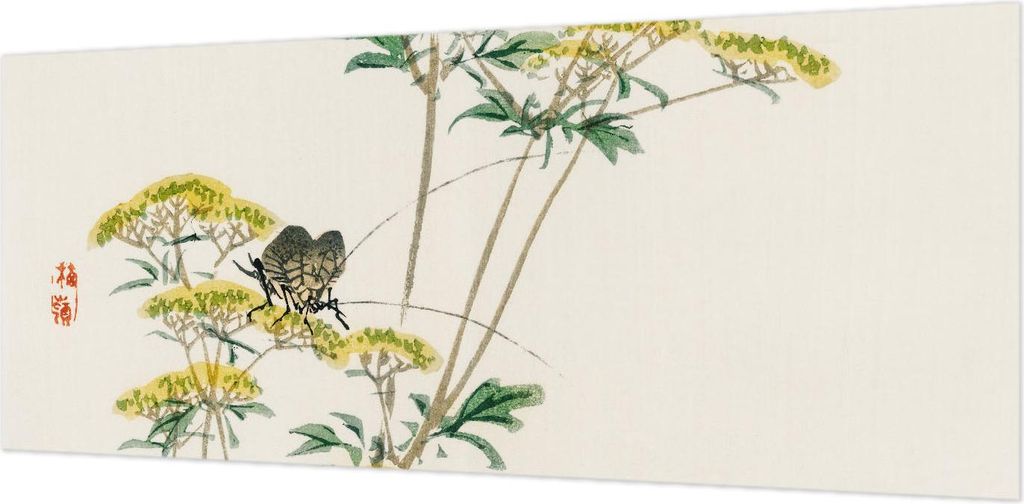 Wandtapete - Dekorative Tapete für Wohnzimmer- Tapetenfolie für Wanddekoration - 208x146 cm - Blumen Natur