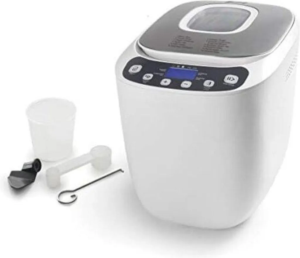Robot boulanger automatique blanc 1L : l'essentiel pour pain et brioche