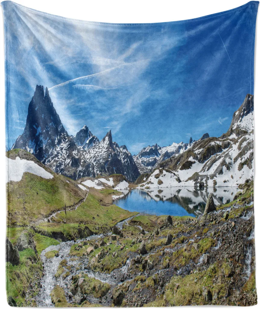 Plaid Viaggio Montagna ABAKUHAUS 175x230 cm - Design Francia