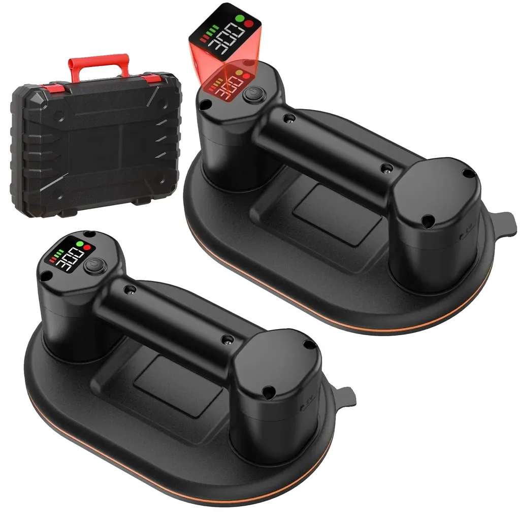 Ventouse à vide double moteur 300kg charge lourde avec 2 batteries
