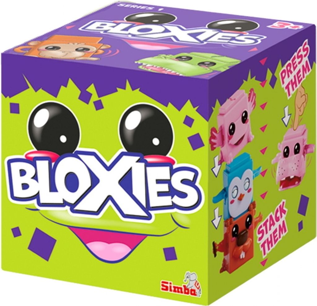 Simba 105952625 - Bloxies Figur (1 Stck.) - Tier-Bausteine zum Stapeln und Sammeln mit Bewegungseffekt, Spielzeug fr Kinder ab 3 Jahre, Auswahl per...
