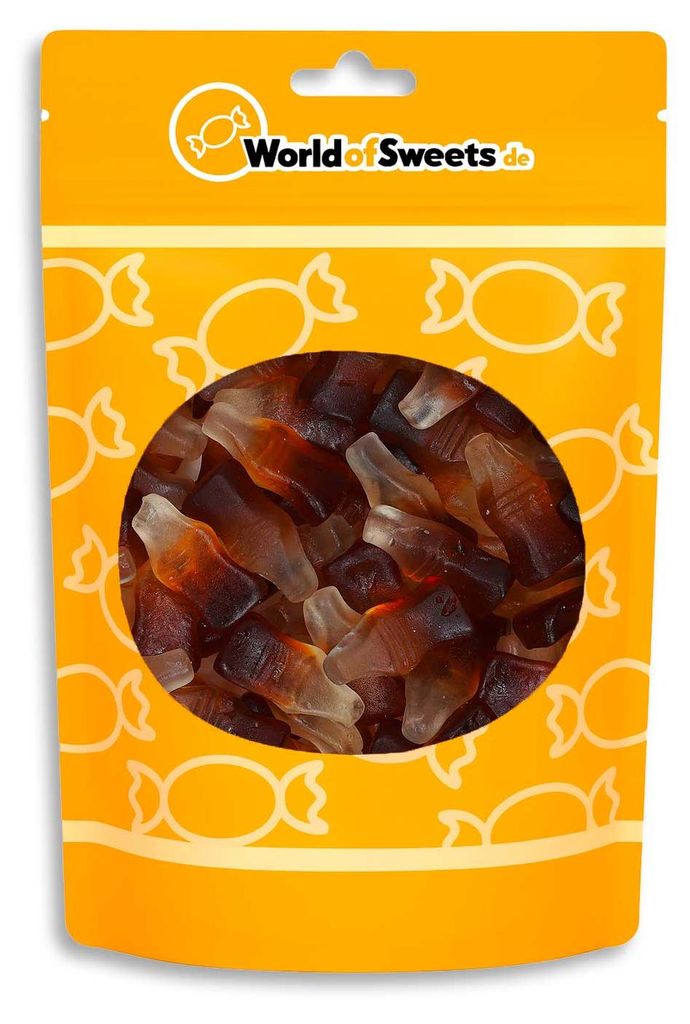 Yummi Yummi Fruchtgummi Colaflaschen zuckerfrei 200g Produktbild 
