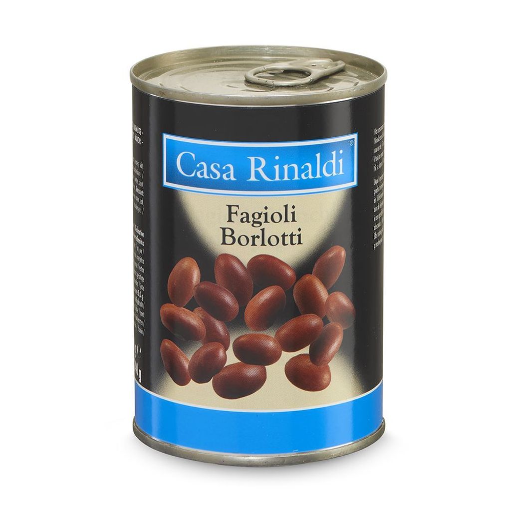Fagioli Borlotti Casa Rinaldi in scatola 400 g, sgocciolati Immagine del prodotto 