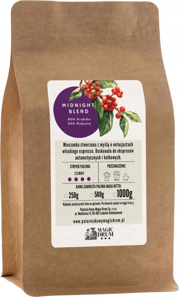 KAFELOV | Gemahlener Kaffee MIDNIGHT BLEND - 250 g - Dunkel geröstet - Intensiver Geschmack