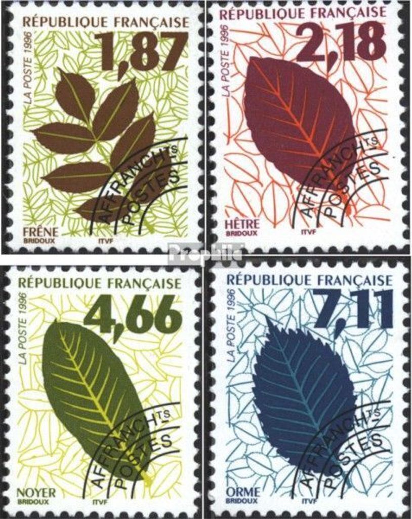 Briefmarken Frankreich 1996 Mi 3141-3144 (kompl.Ausg.) postfrisch Blätter
