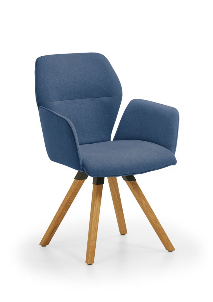 Niehoff Sitzmöbel Merlot Design-Armlehenenstuhl Stativ-Gestell Massivholz/Stoff