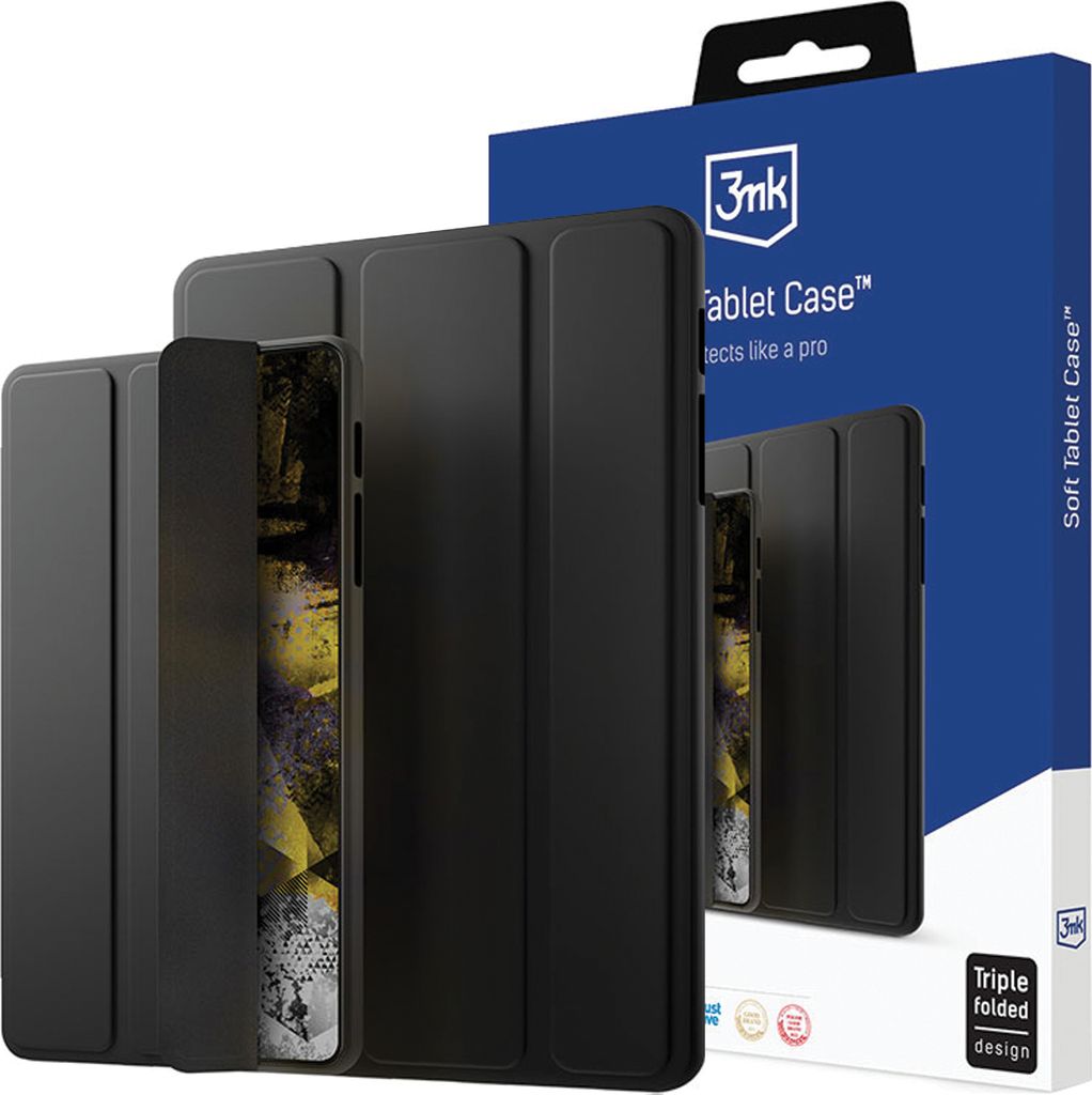 3MK Soft Tablet Case iPad Pro 12.9" 4/5/ 6 gen schwarz Schutzhülle