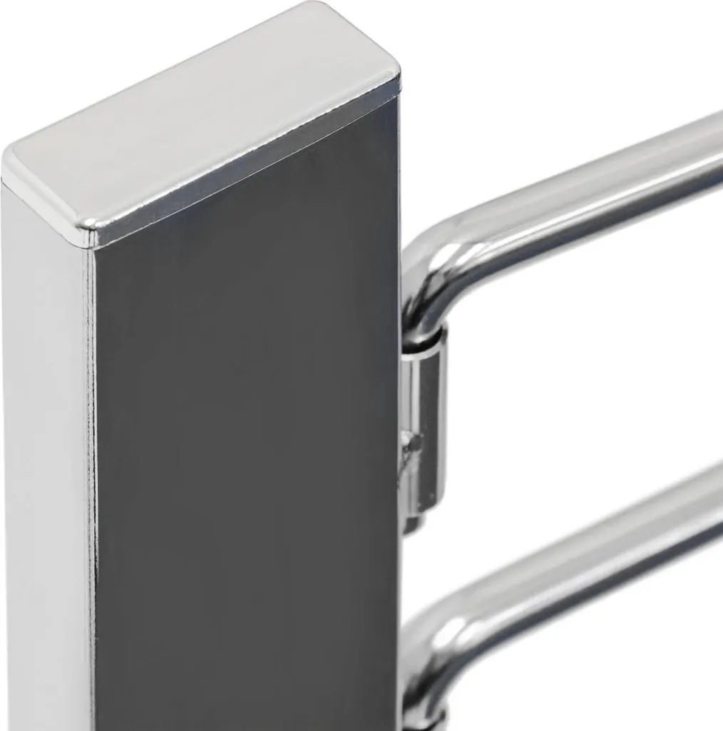 Porte-serviettes en chrome inoxydable résistant et facile à installer - 3