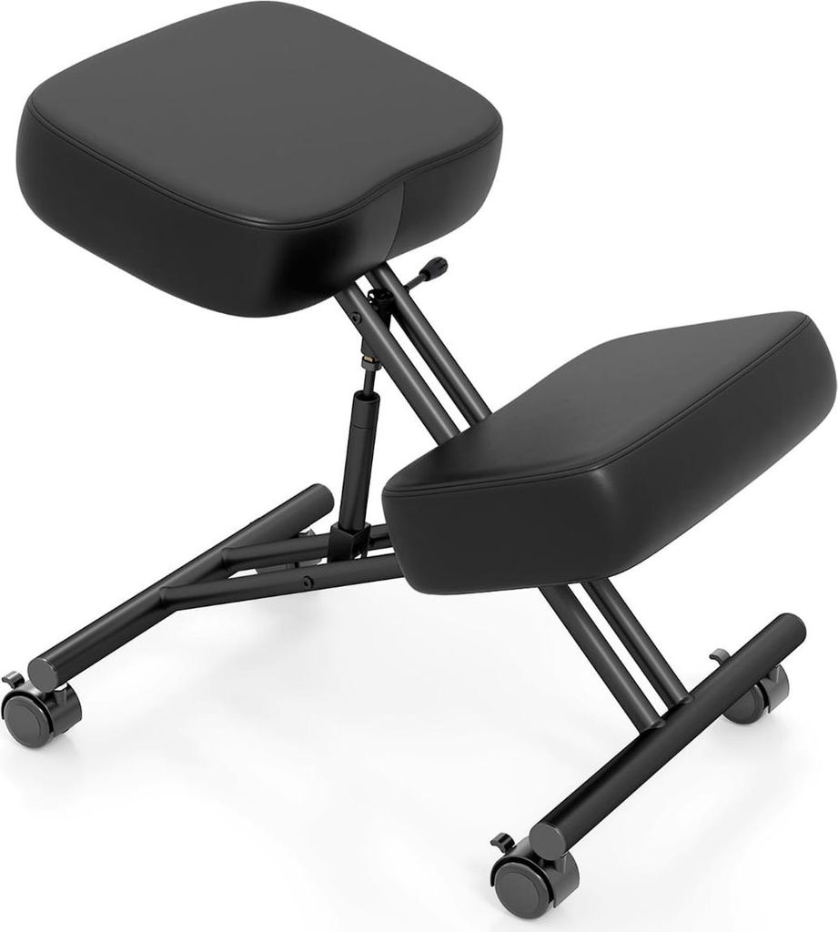Ergonomischer Kniestuhl mit verstellbarer Höhe und Rollen