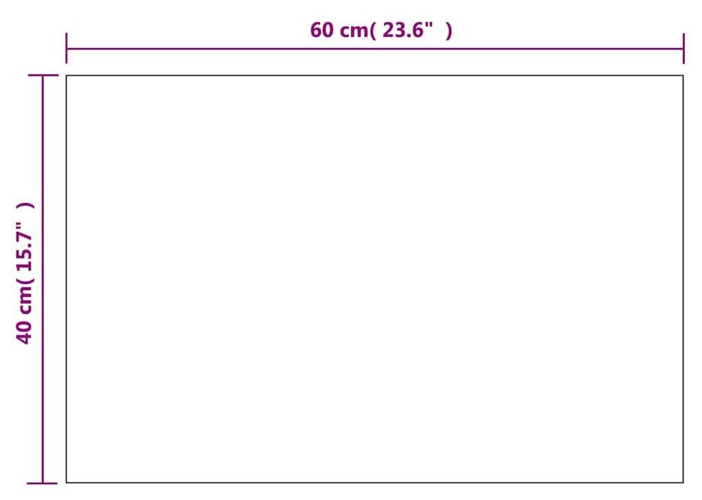 vidaXL Wandspiegel met LED-verlichting, rechthoekig, glas Productafbeelding 