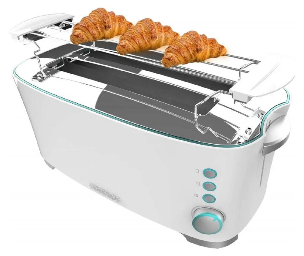 Grille-pain Double Fente Cecotec Toast&Taste pour Petit-Déjeuner Parfait