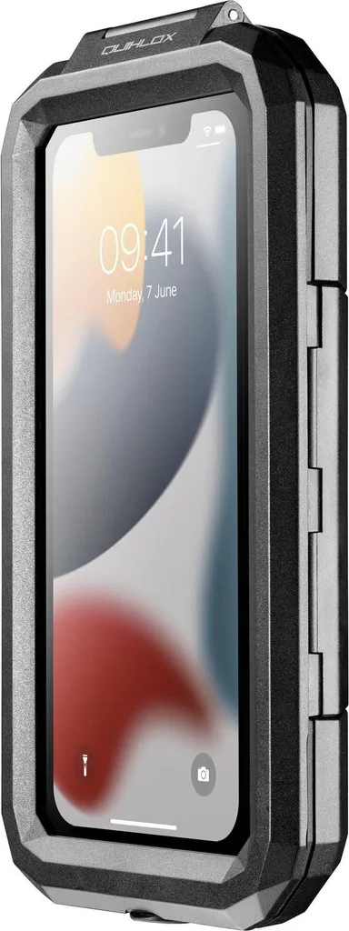 Étui de Téléphone Quiklox 6,5 Noir avec Écran Tactile pour Moto et VTT