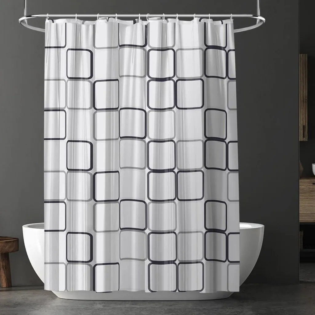 Tenda Doccia Design 180x180 PEVA Impermeabile | Arredo Bagno Moderno