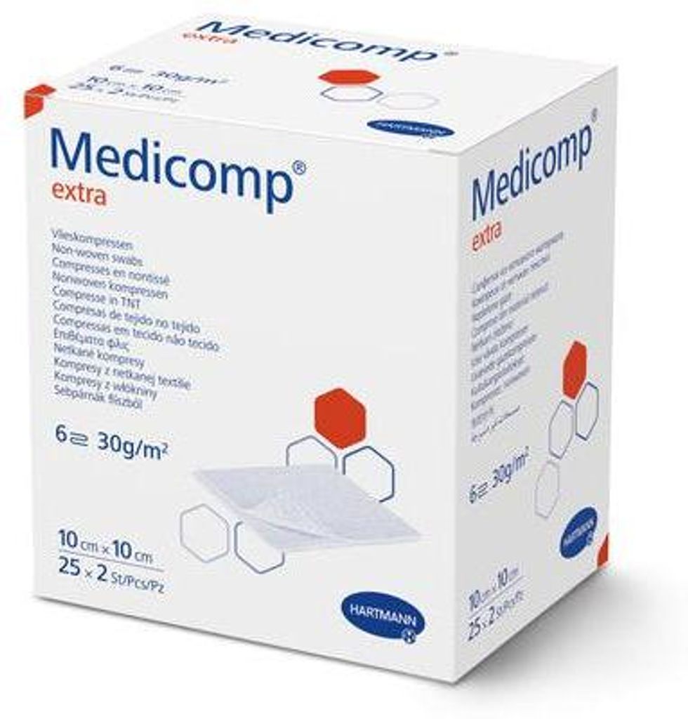 Hartmann Medicomp Extra Vlieskompressen steril 5x5 cm Produktbild 