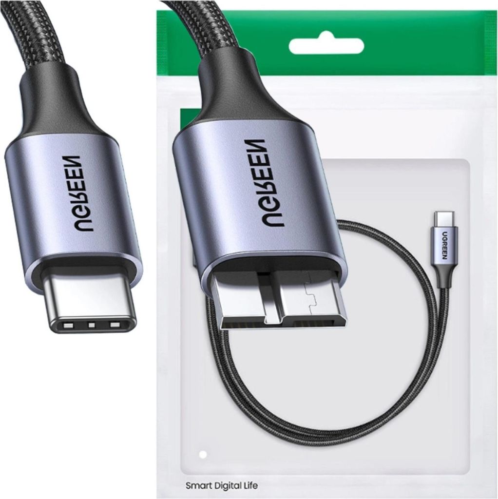 Câble Usb C / Micro Usb-B 3.0 Ugreen Us565 5Gb/S 3A 0.5M - Image du produit 